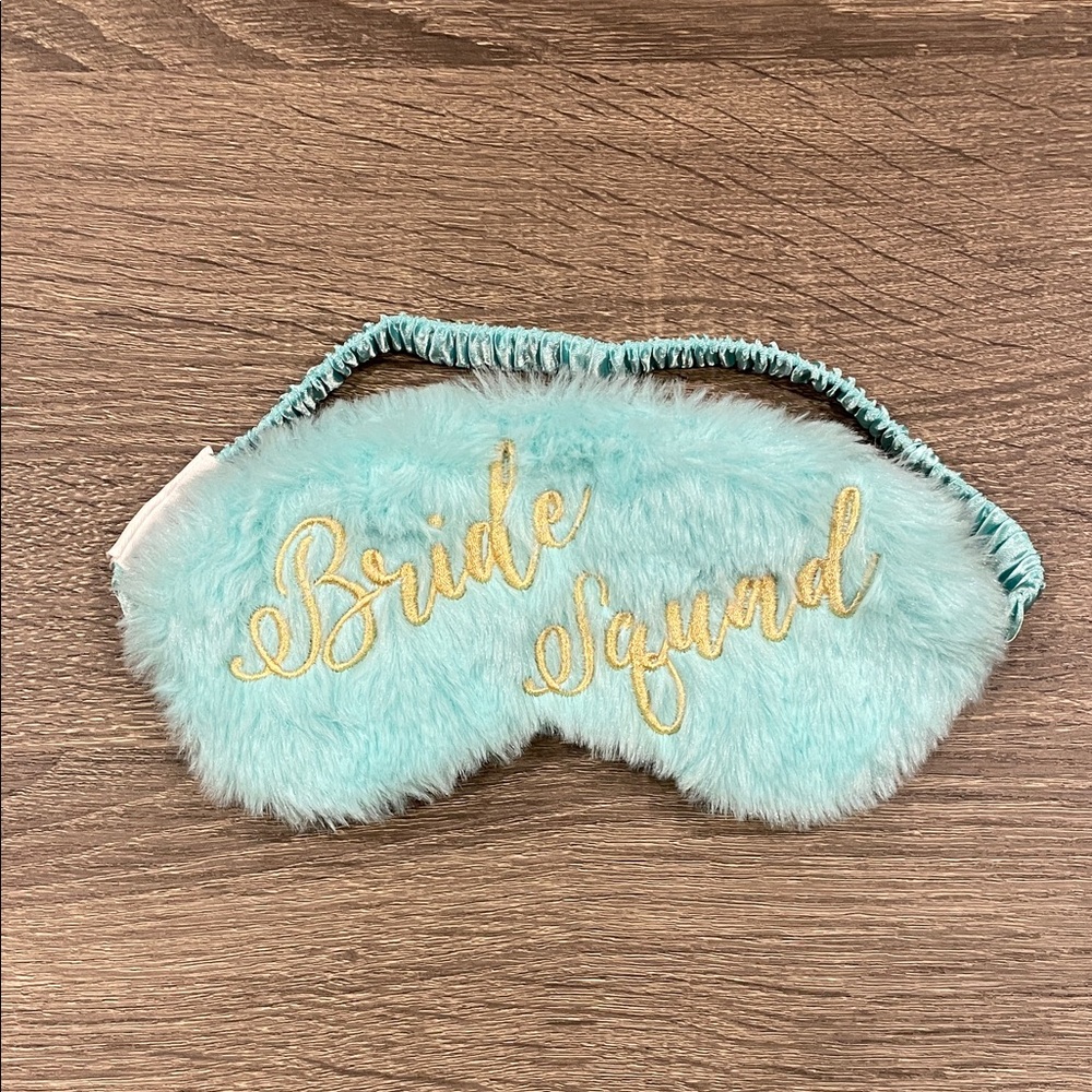 "Bride Squad" Fuzzy Sleep Mask